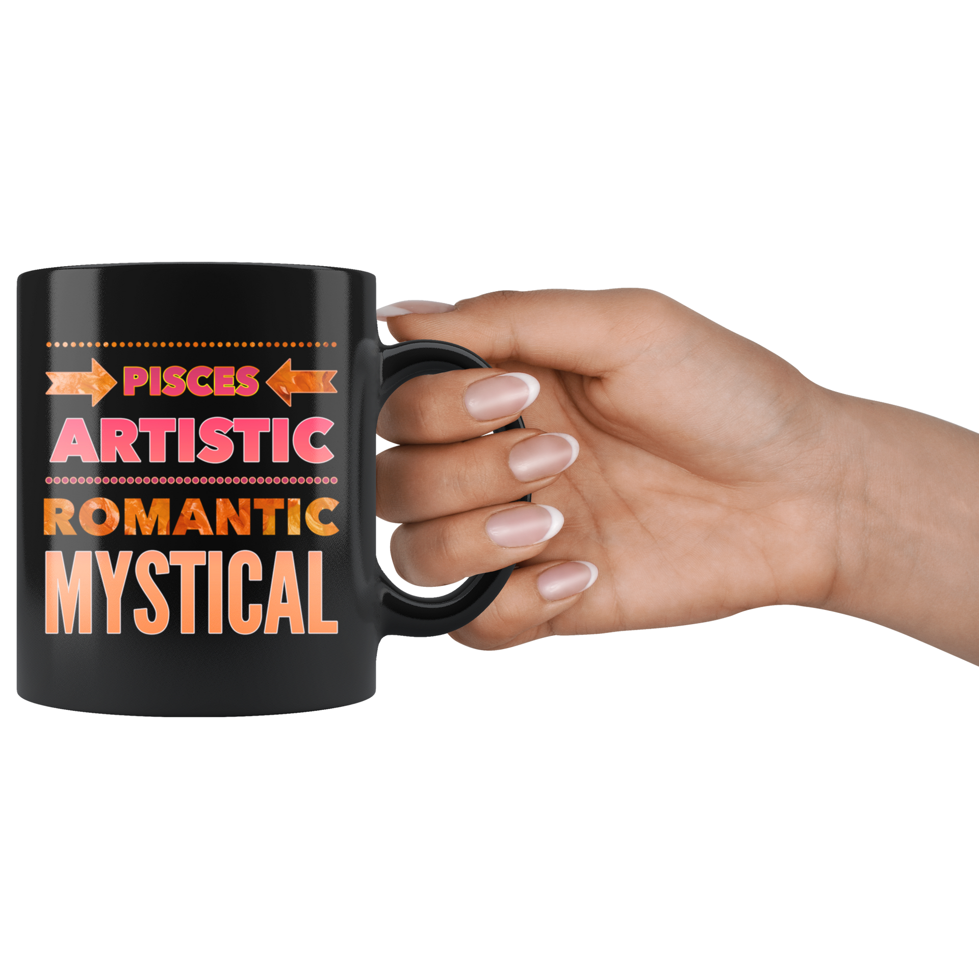 pisces astrology traits horoscope custom black mug