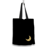 Love My Grandkids to the Moon and Back Gold and Black Tote Bag Two Sides Two Designs