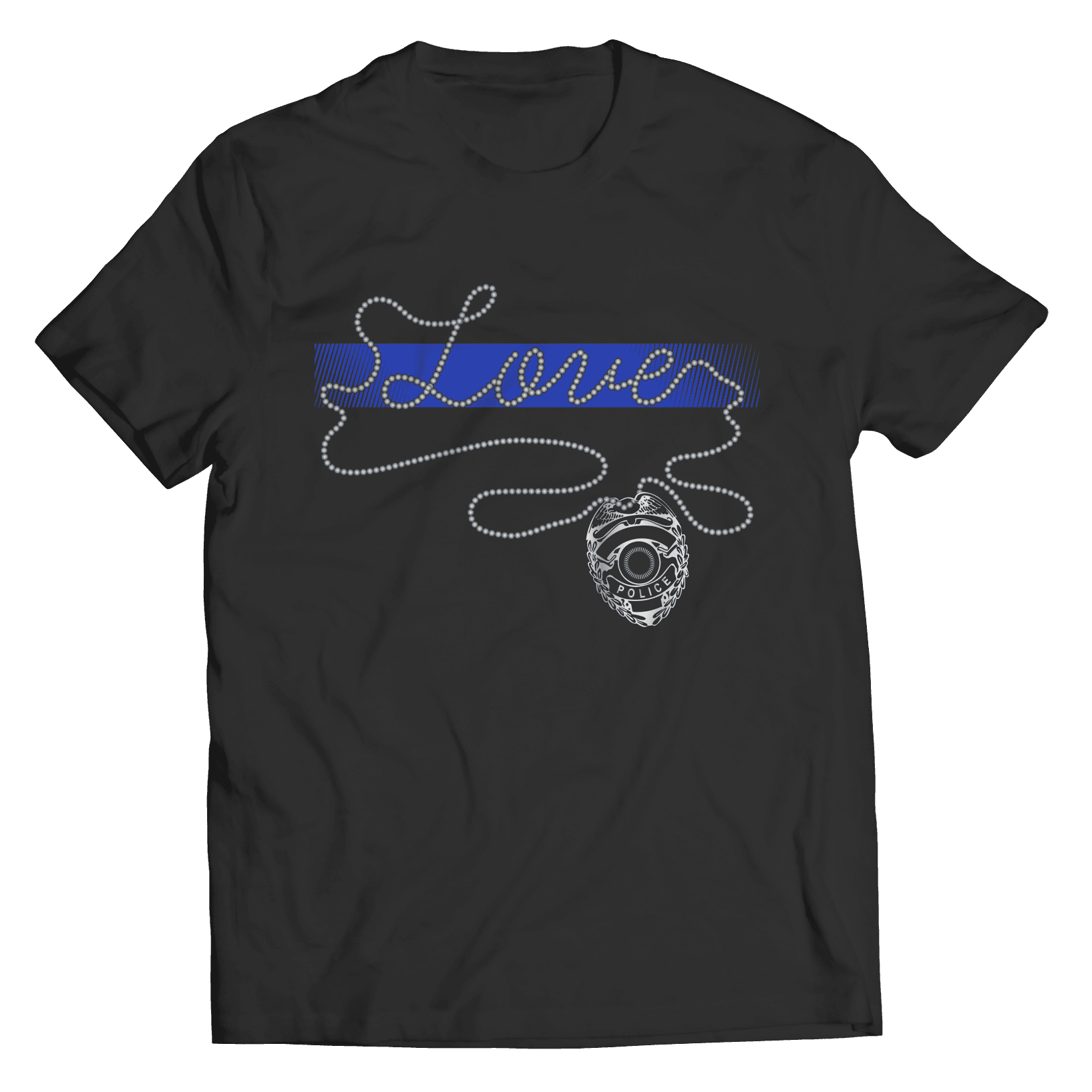 Thin Blue Line Love T-Shirt