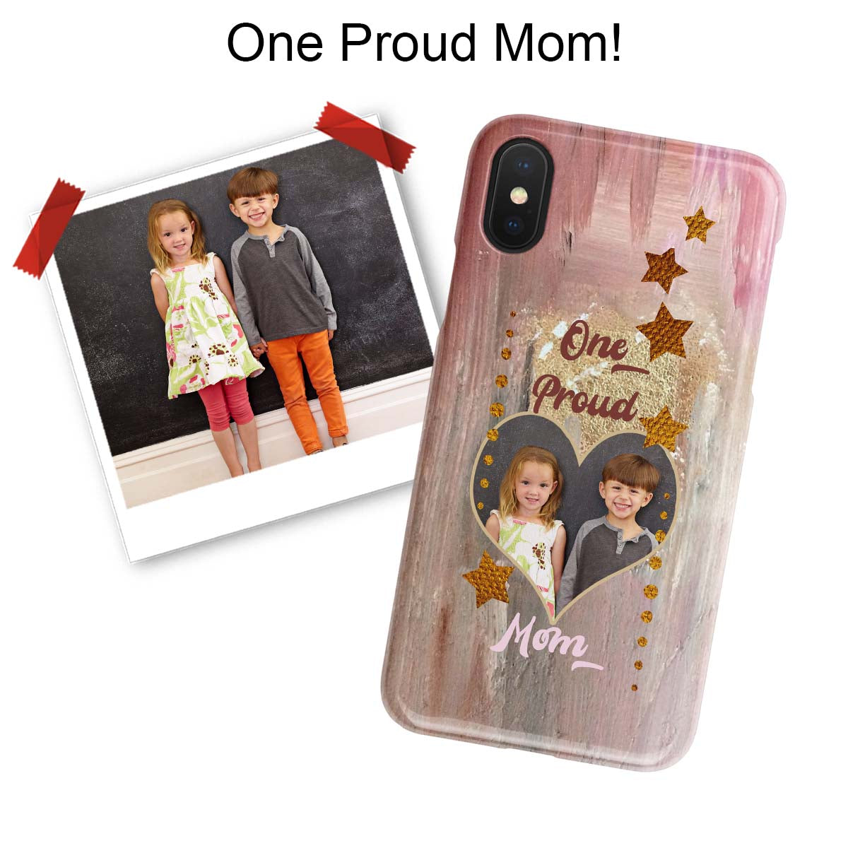proud mom photo iphone case