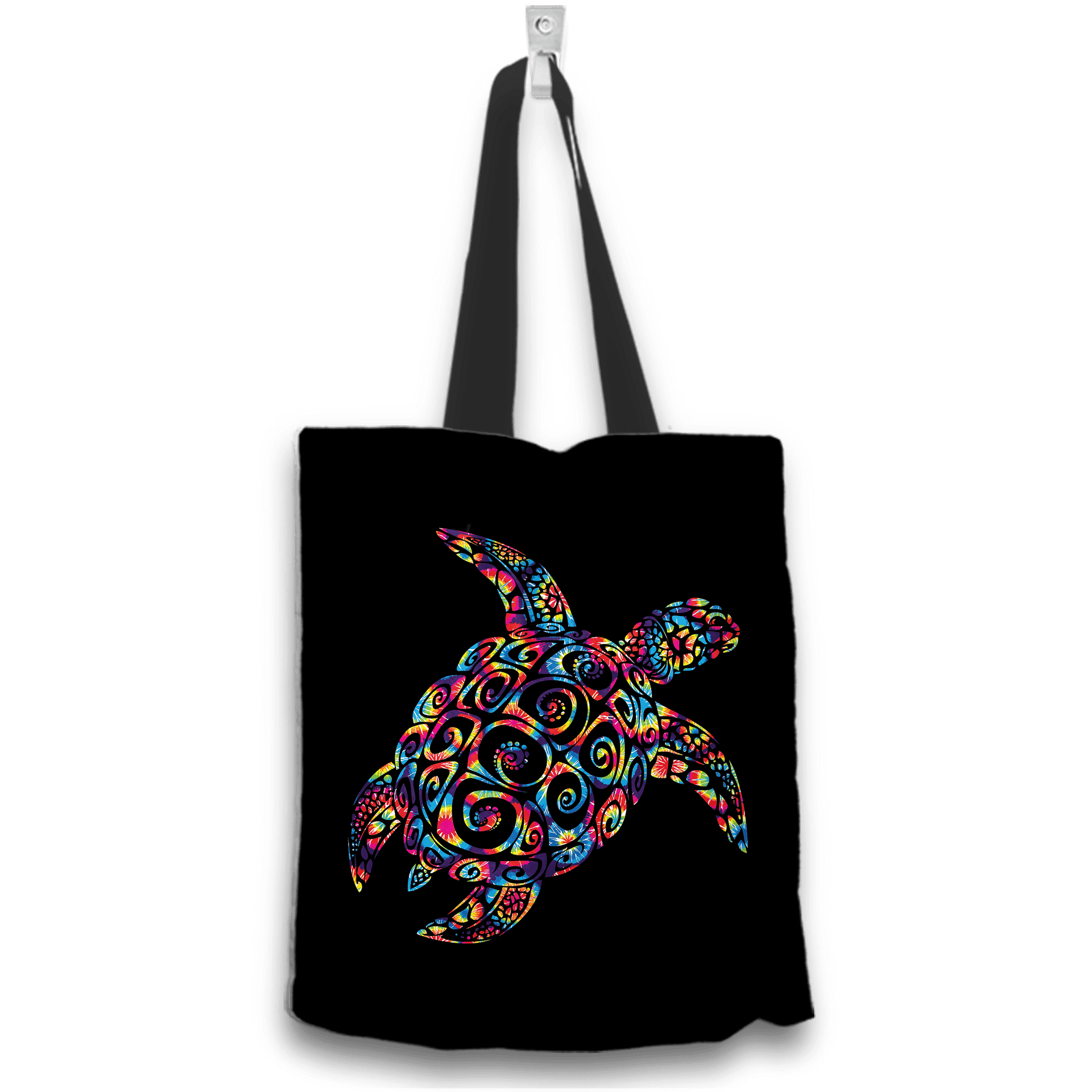 Sea Turtle Kaleidoscope Design Tote Bag