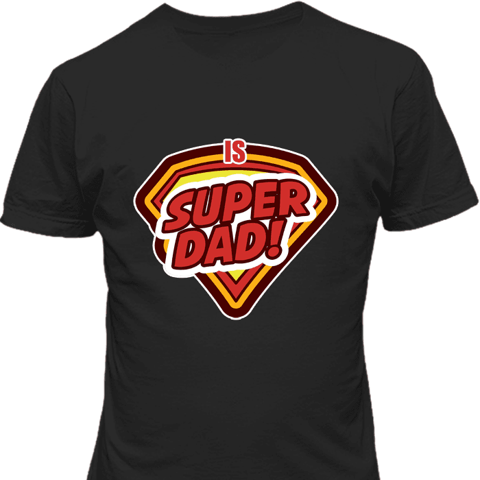 Super Dad Black T-Shirt