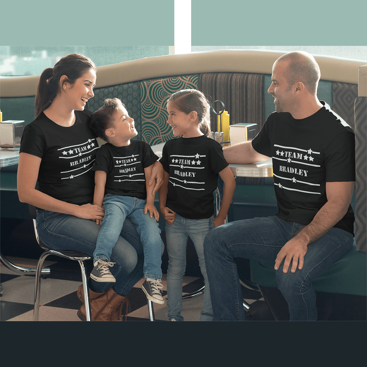 Team Custom Family Shirts Add Your Family Name Free