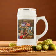 personalized photo beer stein