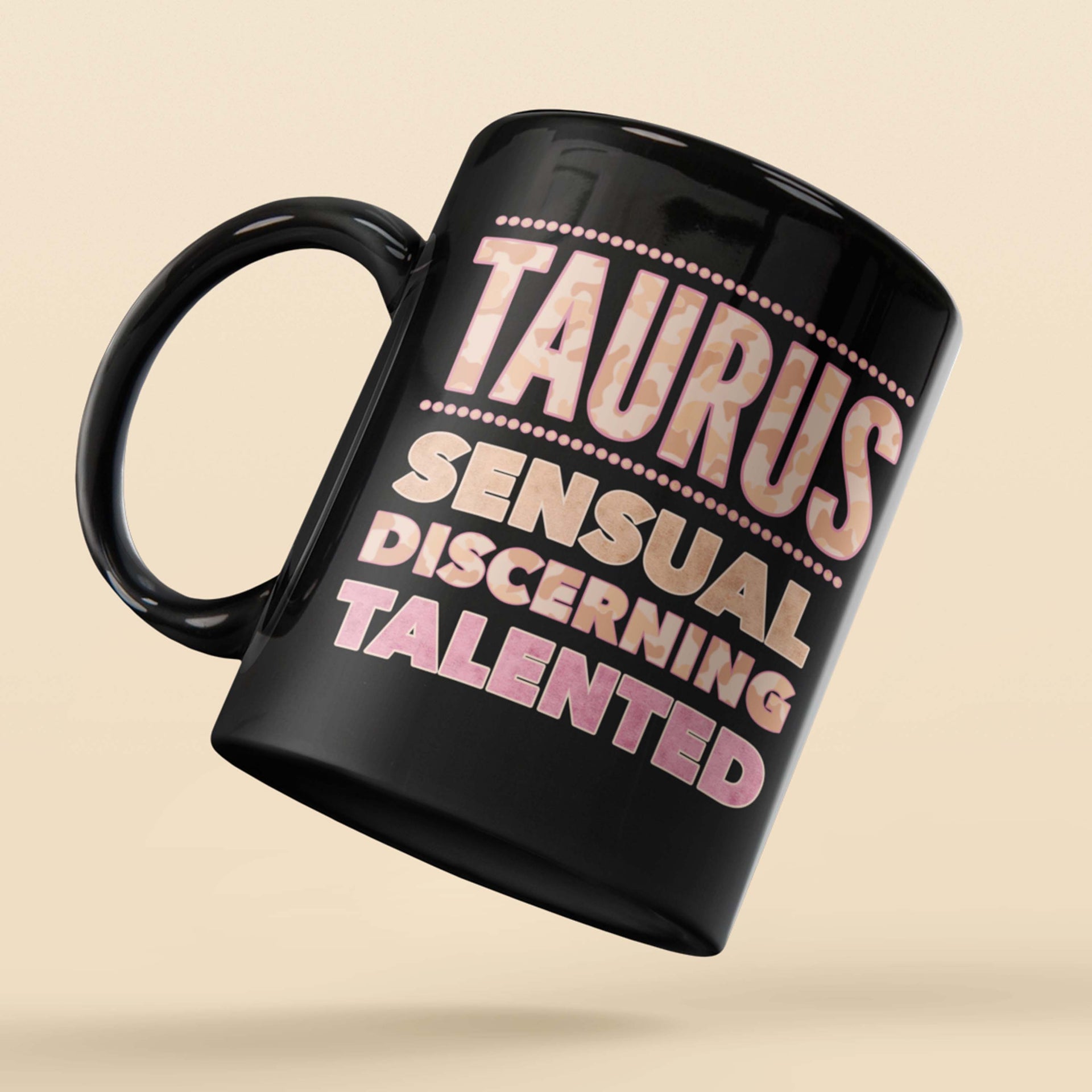 taurus horoscope astrology traits custom black mug