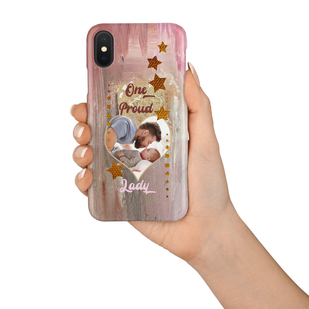 One Proud Lady iPhone Case Personalize with Photo and Any Name