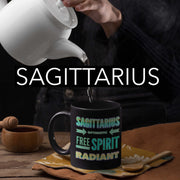 sagittarius astrology traits horoscope custom black mug