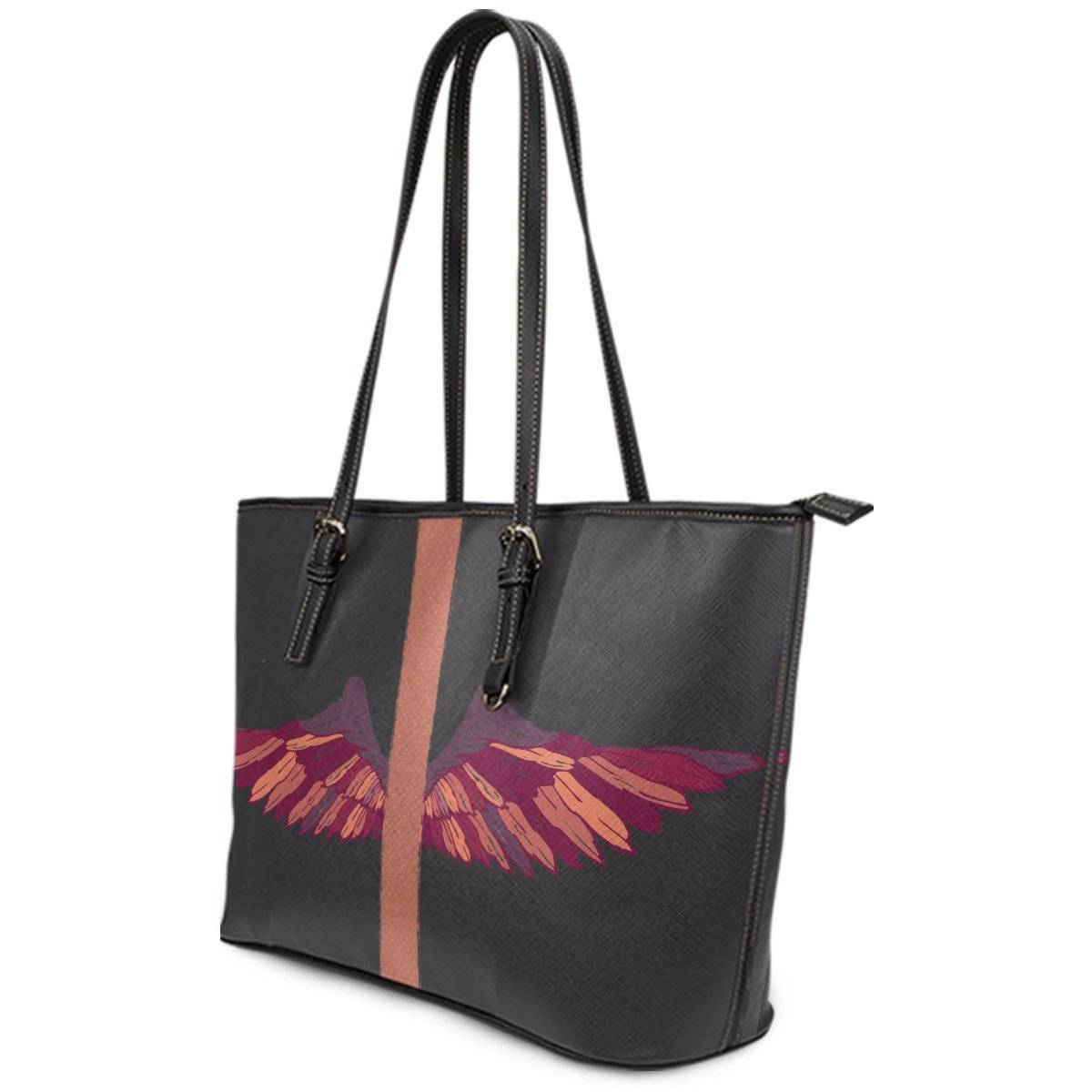 Wings Artwork Vegan Leather Tote